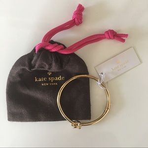 kate spade new york gold sailor’s knot bangle
